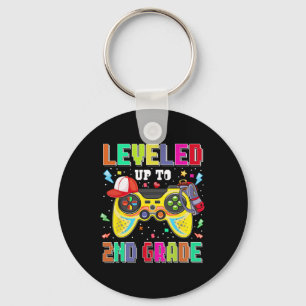 Levelled Up To 2nd Grade Gamer First Day Boys Ck T Key Ring