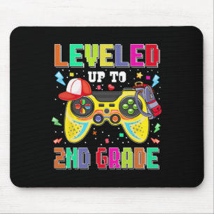 Levelled Up To 2nd Grade Gamer First Day Boys Ck T Mouse Pad