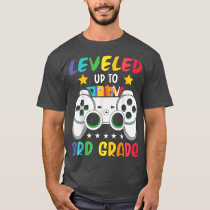 Levelled Up To 3rd Grade Game Lover Back To School T-Shirt