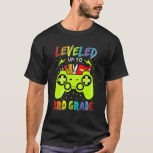 Levelled Up To 3rd Grade Gamer Back To School Firs T-Shirt