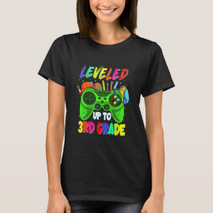 Levelled Up To 3rd Grade Gamer Back To School Firs T-Shirt