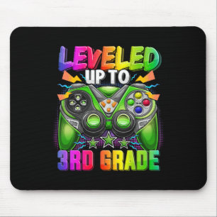 Levelled Up To 3rd Grade Gamer Ck To School First Mouse Pad