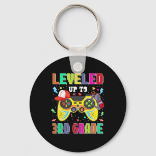 Levelled Up To 3rd Grade Gamer First Day Boys Ck T Key Ring