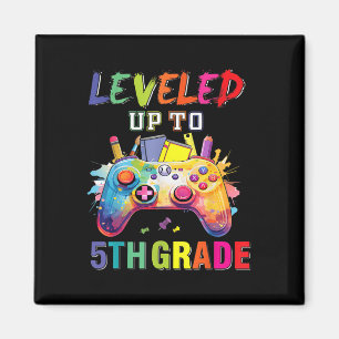 Levelled Up To 5th Grade Fifth Grade Back To Schoo Magnet