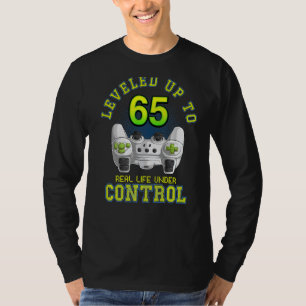 Levelled Up To 65 Gamer 65th Birthday Men Women Bo T-Shirt