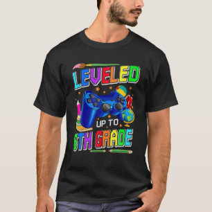 Levelled Up To 6Th Grade Gamer Back To School Firs T-Shirt
