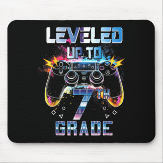 Levelled Up To 7th Grade Video Gamer Back To Schoo Mouse Pad