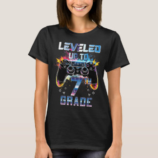 Levelled Up To 7th Grade Video Gamer Back To Schoo T-Shirt
