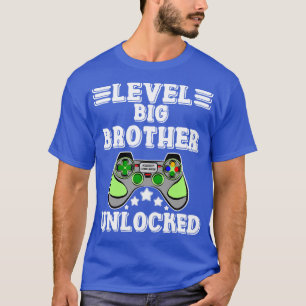 Levelled Up To Big Brother Bro Level Unlocked Gami T-Shirt