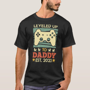 Levelled Up To Daddy 2023 Expectant Dad 2023  1 T-Shirt