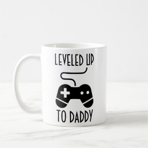 Levelled Up To Daddy Mug, New Father Gift, Coffee Mug