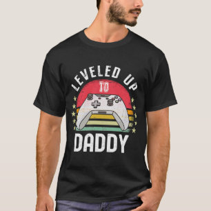 Levelled Up To Daddy Soon To Be Dad Level Unlocked T-Shirt