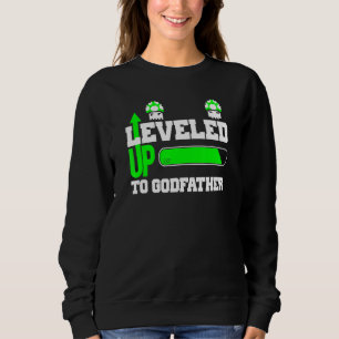 Levelled Up To Godfather New Godfather Retro Grung Sweatshirt