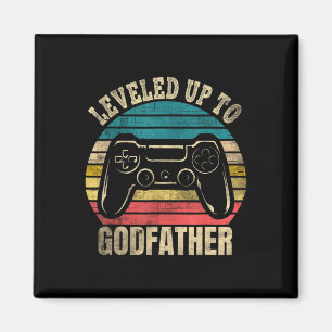 Levelled Up To Godfather Video Gamer Gaming 1  Magnet