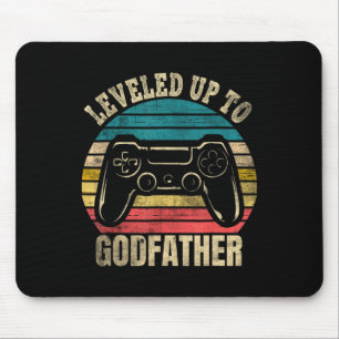 Levelled Up To Godfather Video Gamer Gaming 1  Mouse Pad
