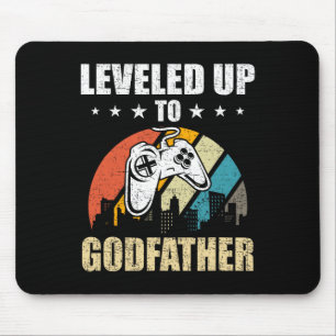 Levelled Up To Godfather Video Gamer Gaming 3 Mouse Pad