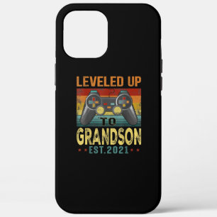 Levelled Up To Grandson 2021 Video Gamer iPhone 12 Pro Max Case