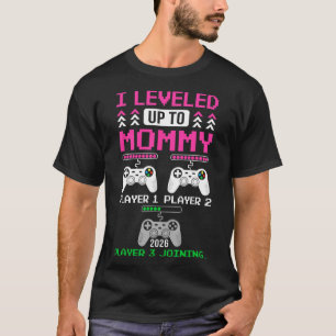 Levelled Up To Mummy Again Funny Funny Gamer Mum E T-Shirt