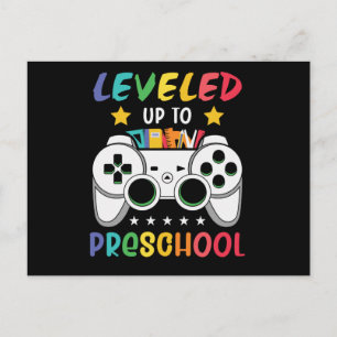 Levelled Up To Preschool Video Game School Gift Postcard