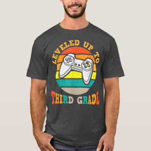 Levelled Up To Third Grade, Cute 3rd Grade T-Shirt
