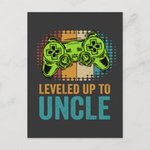 Levelled Up To Uncle 2024 Holiday Postcard