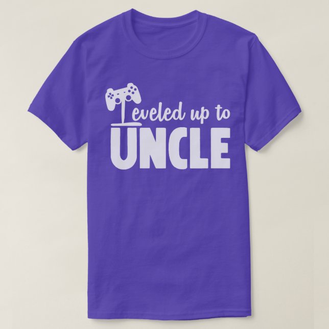 Levelled Up To Uncle T-Shirt (Design Front)