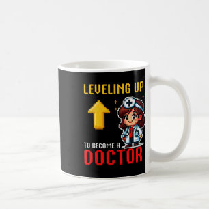 Levelling Up Doctor Ck To School Funny Gamer Girls Coffee Mug