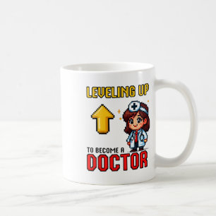 Levelling Up Doctor Ck To School Funny Gamer Girls Coffee Mug