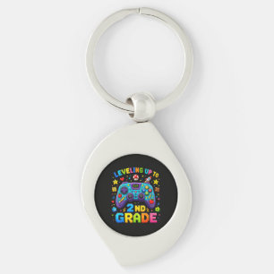 Levelling Up to 2nd Grade Back to School Gamer Key Ring
