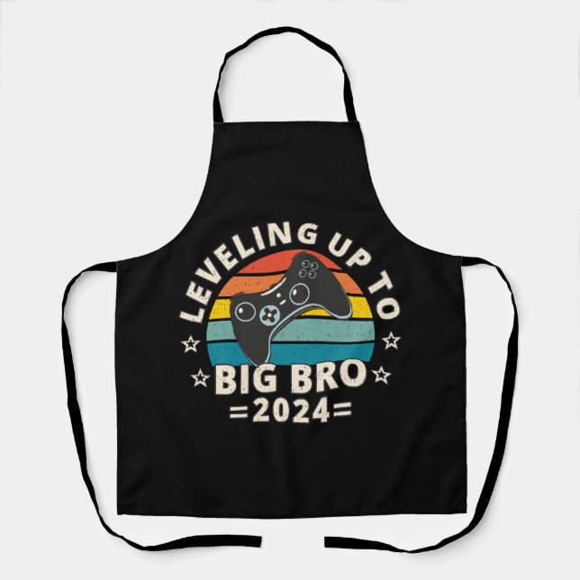 Levelling Up To Big Bro 2024 Apron (Front)