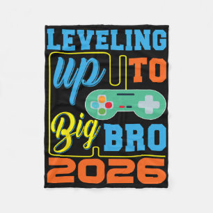 Levelling Up To Big Bro 2026 Video Game Pregnancy  Fleece Blanket