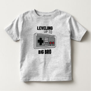 Levelling Up To Big Bro Gamer Toddler T-Shirt