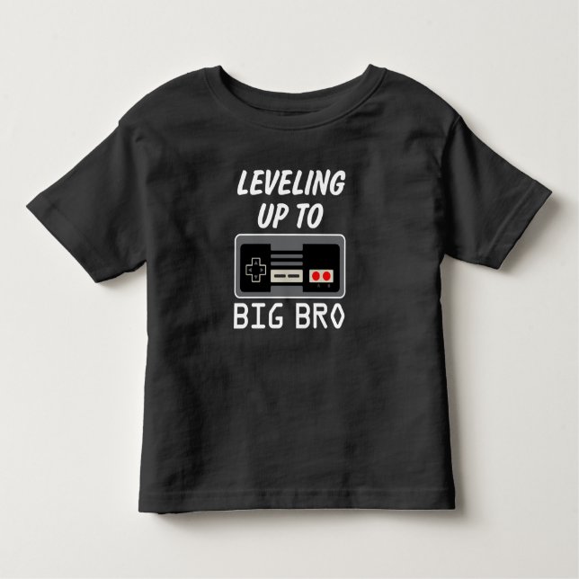 Levelling up to Big Bro Shirt Video Game Brother (Front)