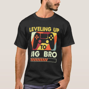 Levelling Up To Big Bro Vintage Future Brother T-Shirt
