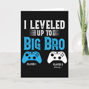 Levelling Up To Big Brother Design Video Game Play Card