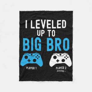 Levelling Up To Big Brother Design Video Game Play Fleece Blanket