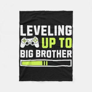 Levelling Up To Big Brother - Funny Gamer For Men  Fleece Blanket