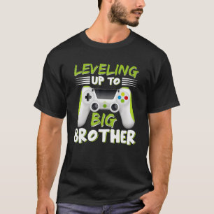 Levelling Up To Big Brother Funny Idea For Boy And T-Shirt