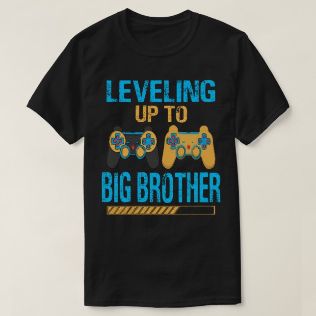 Levelling Up To BIG BROTHER Gamer Video Game T-Shirt (Design Front)