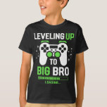 Levelling Up To Big Brother Gaming Boy T-Shirt<br><div class="desc">Levelling Up To Big Brother Gaming Baby Gender Announcement design Gift Tee Boy T-shirt Classic Collection.</div>