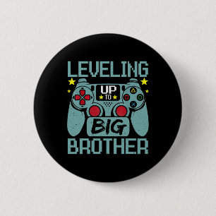 Levelling Up To Big Brother Promoted To Big Bro Le 6 Cm Round Badge