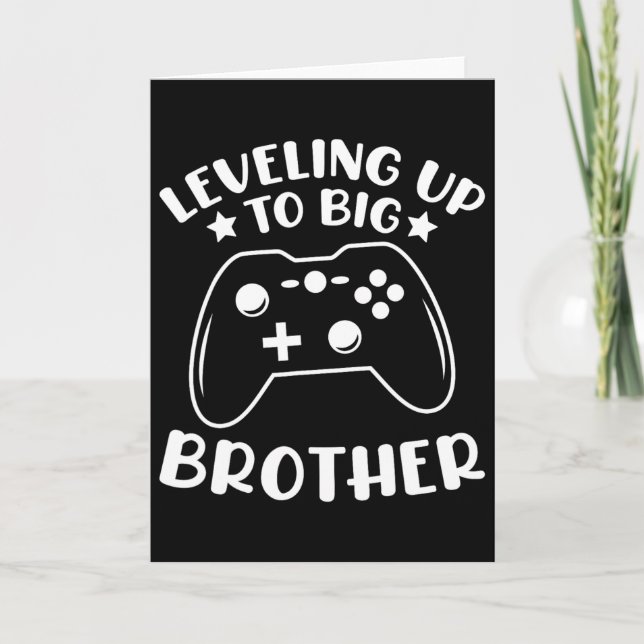 Levelling Up To Big Brother Video Game Controller  Card (Front)