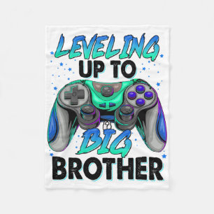 Levelling Up To Big Brother Video Game Player Game Fleece Blanket