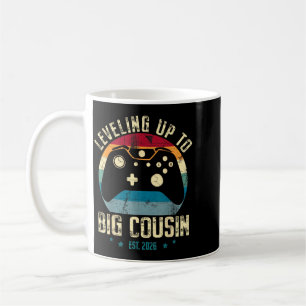 Levelling Up To Big Cousin 2026 Promoted To Big Coffee Mug