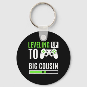 Levelling Up To Big Cousin Game Controller Gamer K Key Ring