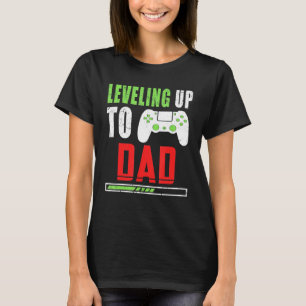 Levelling Up To Dad Vintage Gamer Pregnancy Announ T-Shirt