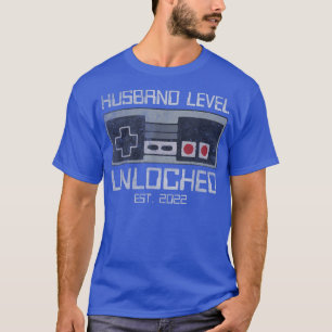 Levelling Up To Husband 2022 Levelled Up Bachelor T-Shirt