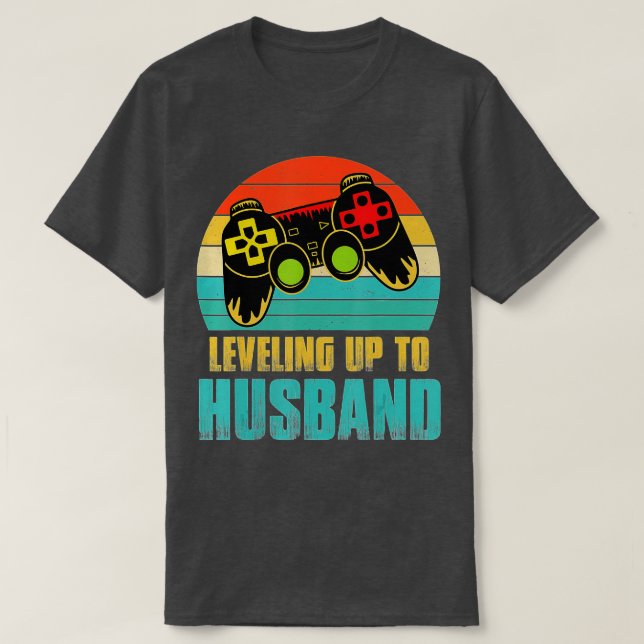 Levelling Up To Husband  (63)  T-Shirt (Design Front)