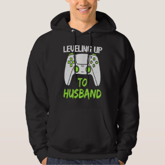 Levelling Up To Husband Bachelor Party Men Video Hoodie