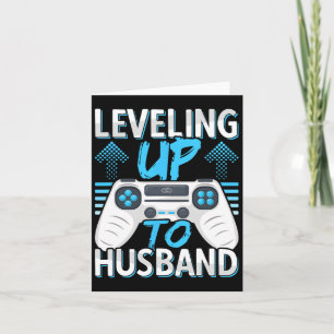 Levelling Up To Husband Engagement For Him  Card